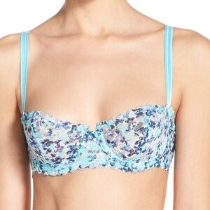 Chantelle Floral Lace Bra - Light Blue NWT size 36B